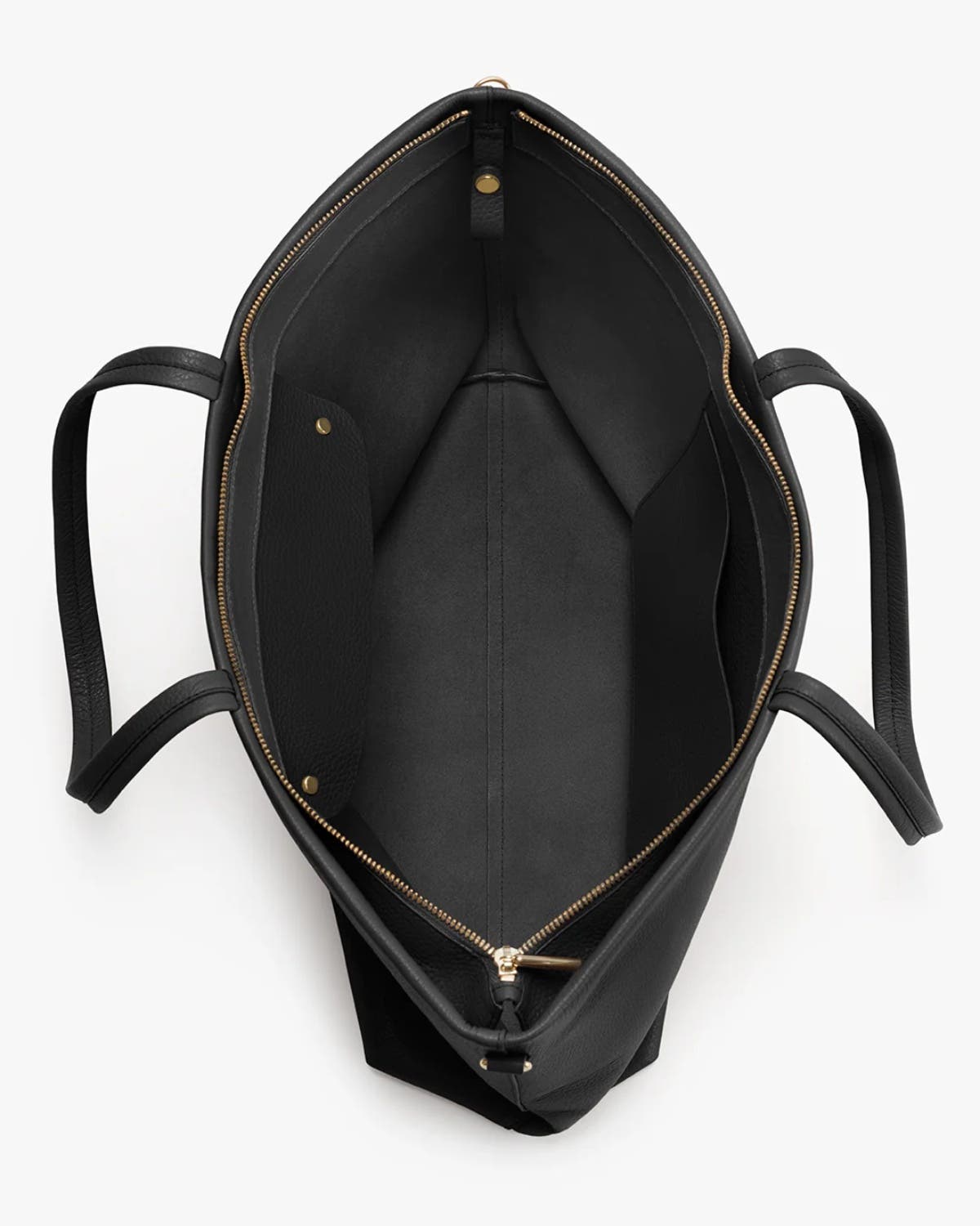 Cuyana Tall Easy Zipper Tote, Alternate, color, Black