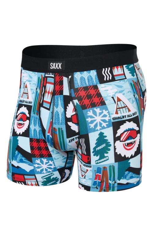 Saxx Daytripper Comfort Stretch Boxer Briefs In Blue