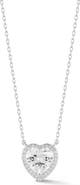GLAZE JEWELRY Heart Cubic Zirconia Pendant Necklace