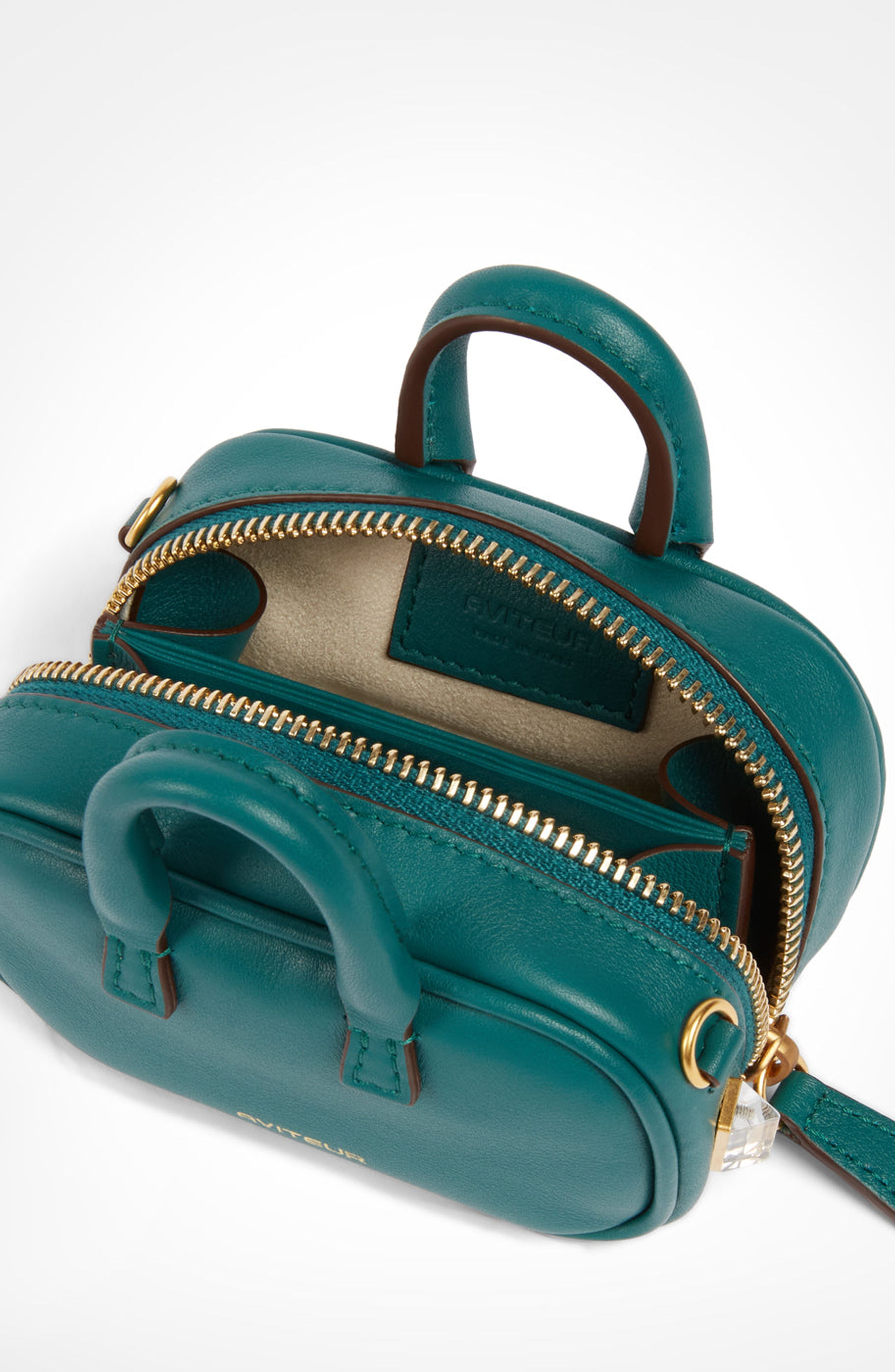 Mini Maia Calfskin Bag, Alternate, color, Teal