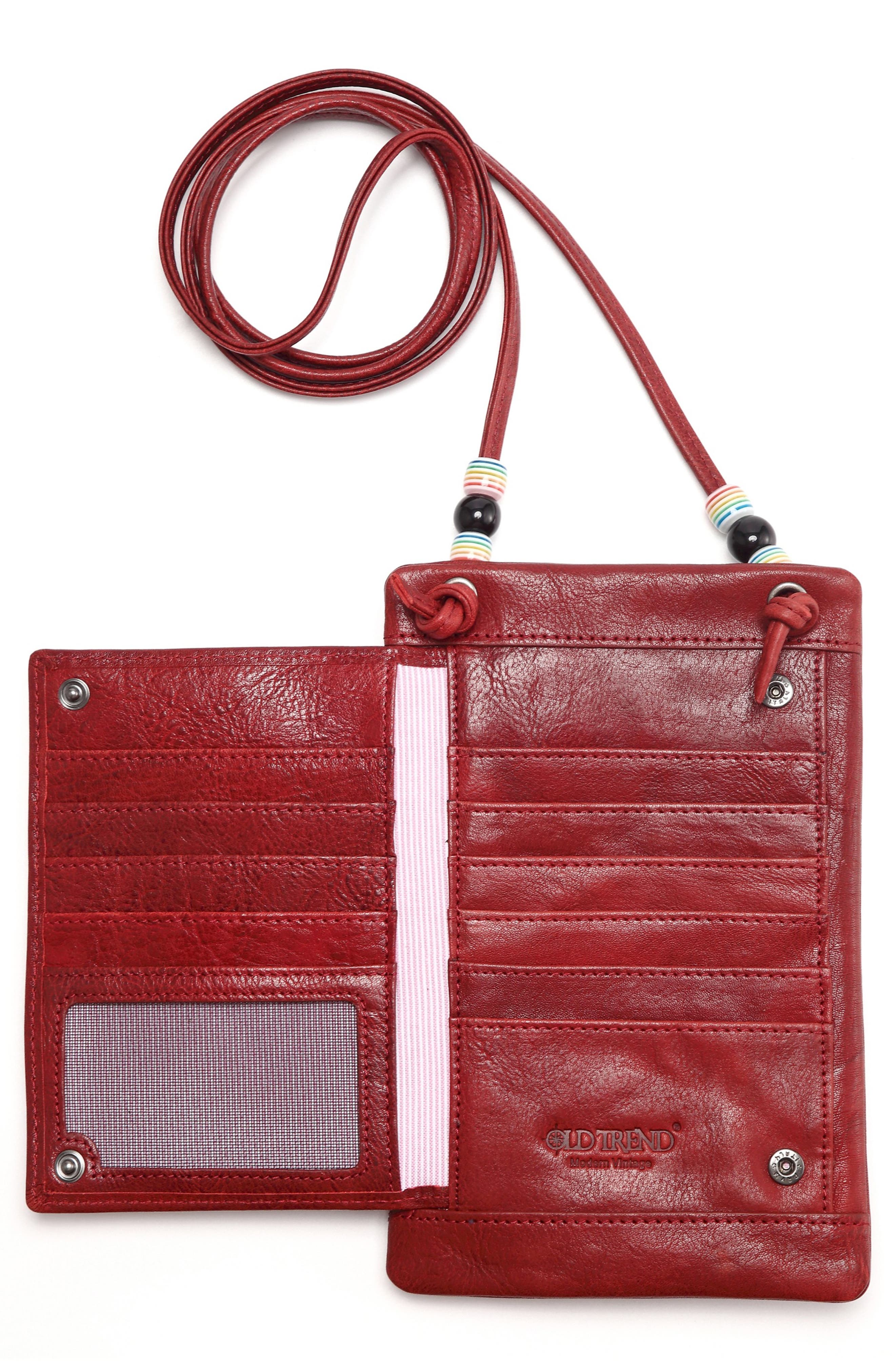 Northwood Crossbody Wallet, Alternate, color, RED
