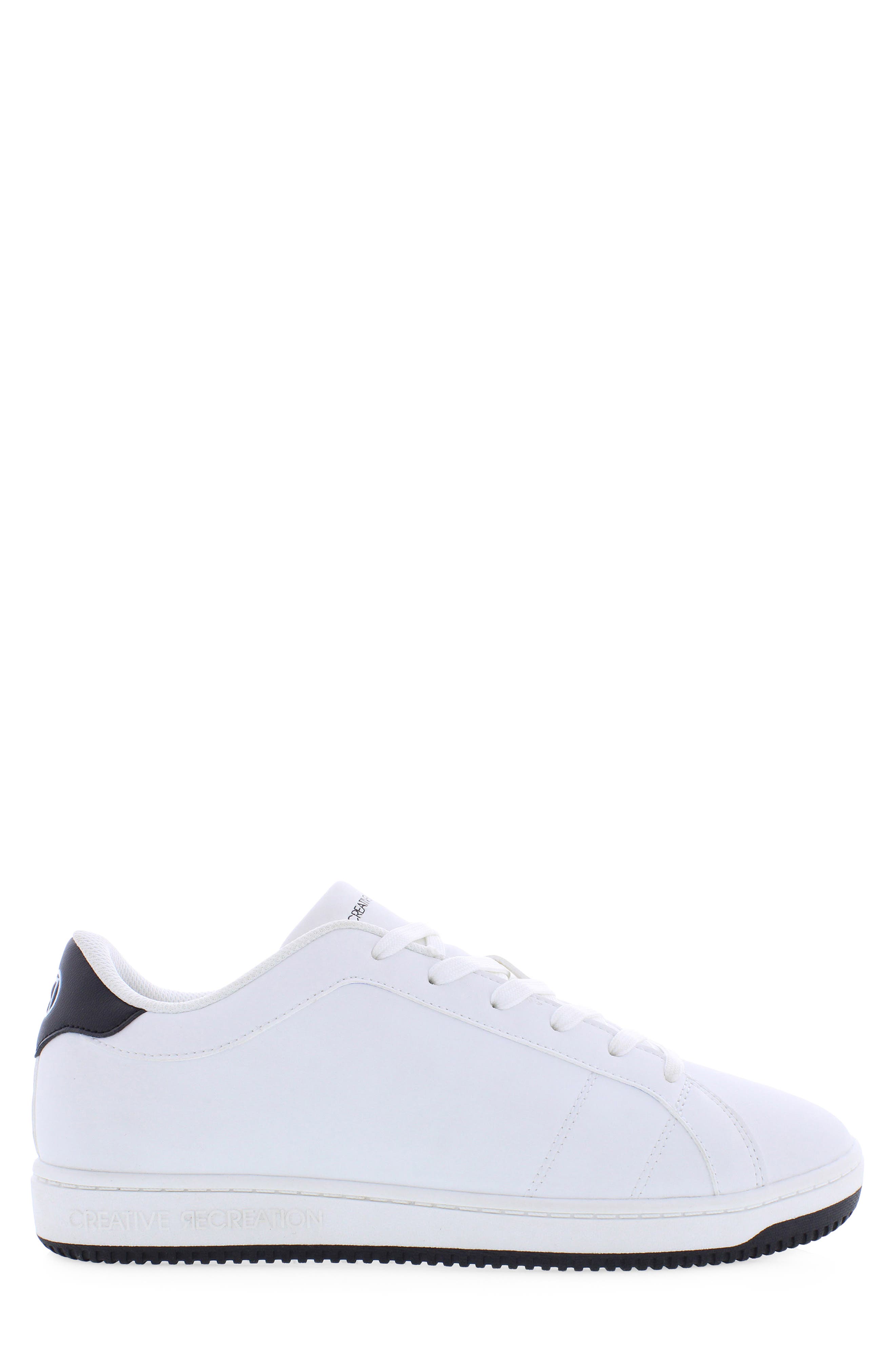 Memory Westdrift Faux Leather Sneaker, Alternate, color, WHITE/BLACK