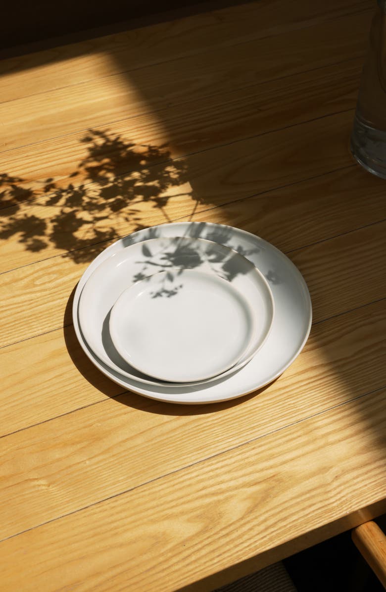 Fable The Dessert Set of 4 Plates, Alternate, color, Pearl White