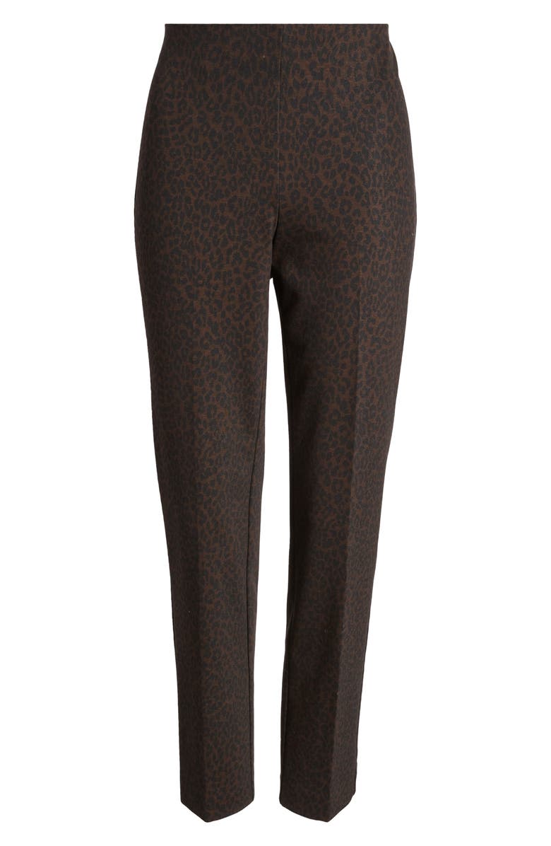 Anne Klein Leopard Print Pull-On Pants, Alternate, color, 