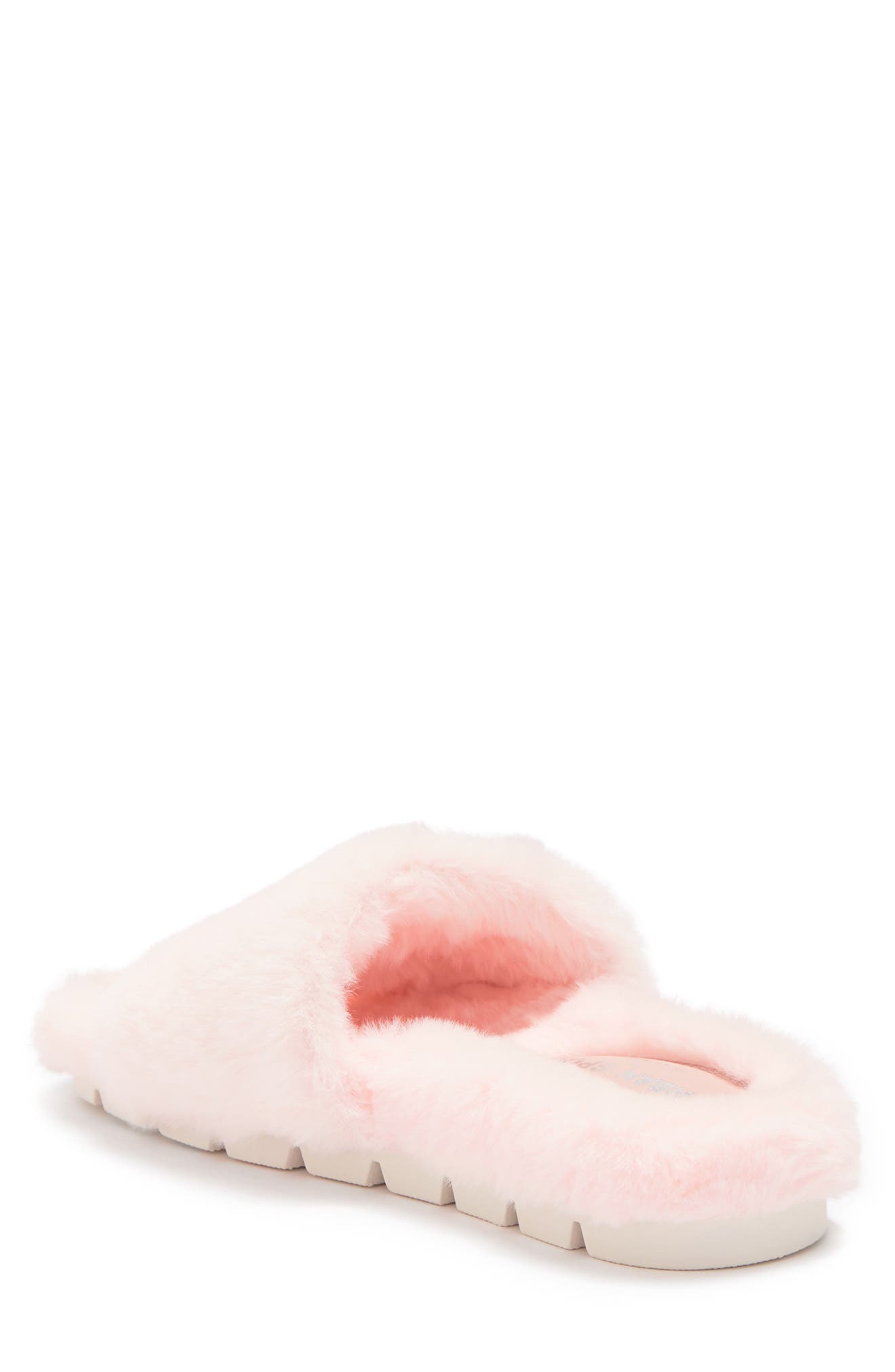 Leelee Faux Fur Slipper, Alternate, color, LIGHT PINK FAUX FUR