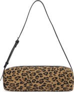 BCBG Leopard Print Barrel Shoulder Bag