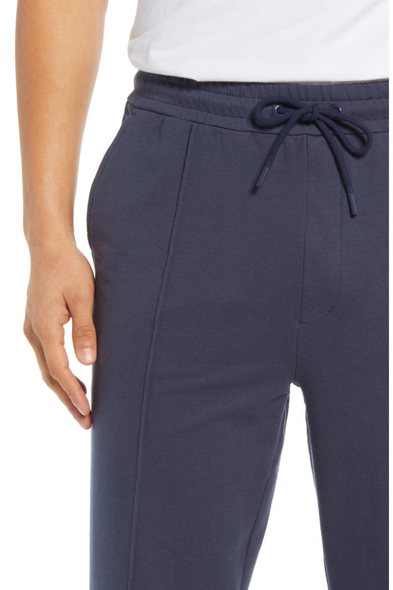 Terry Drawstring Pants, Alternate, color, BLUE NIGHTS