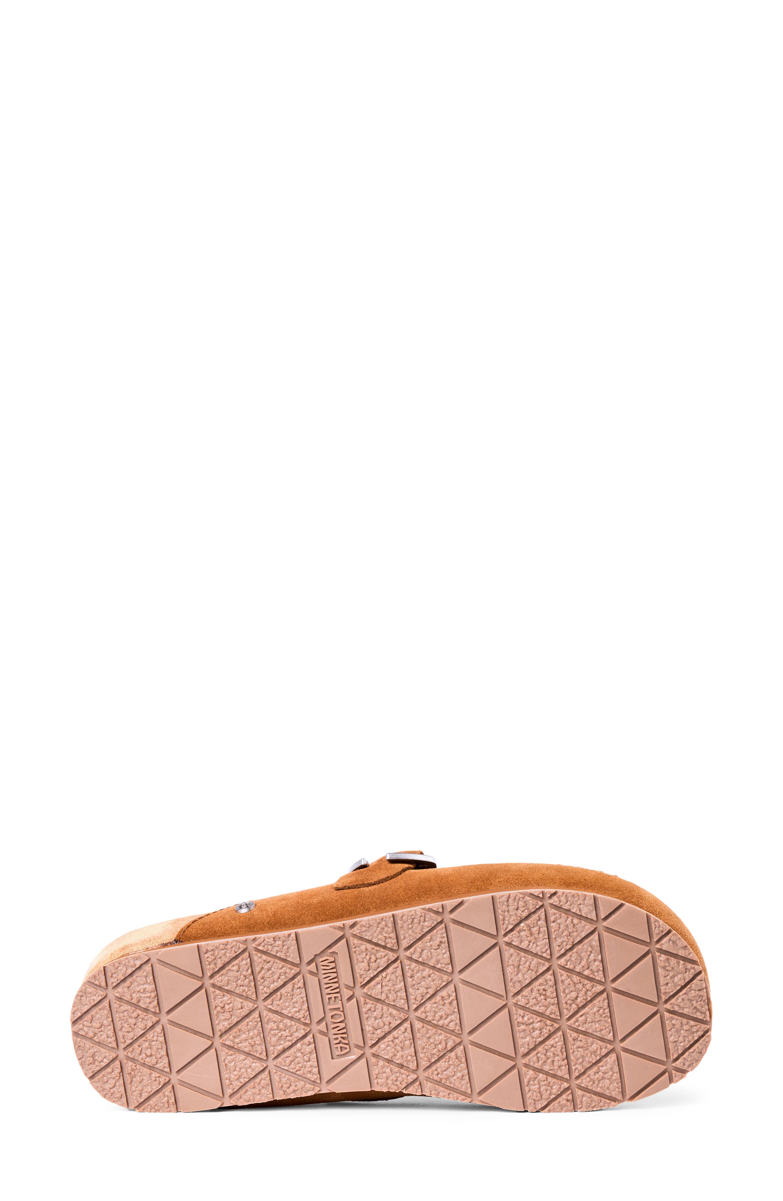 Buckle Leather Clog, Alternate, color, BROWN SUNSET