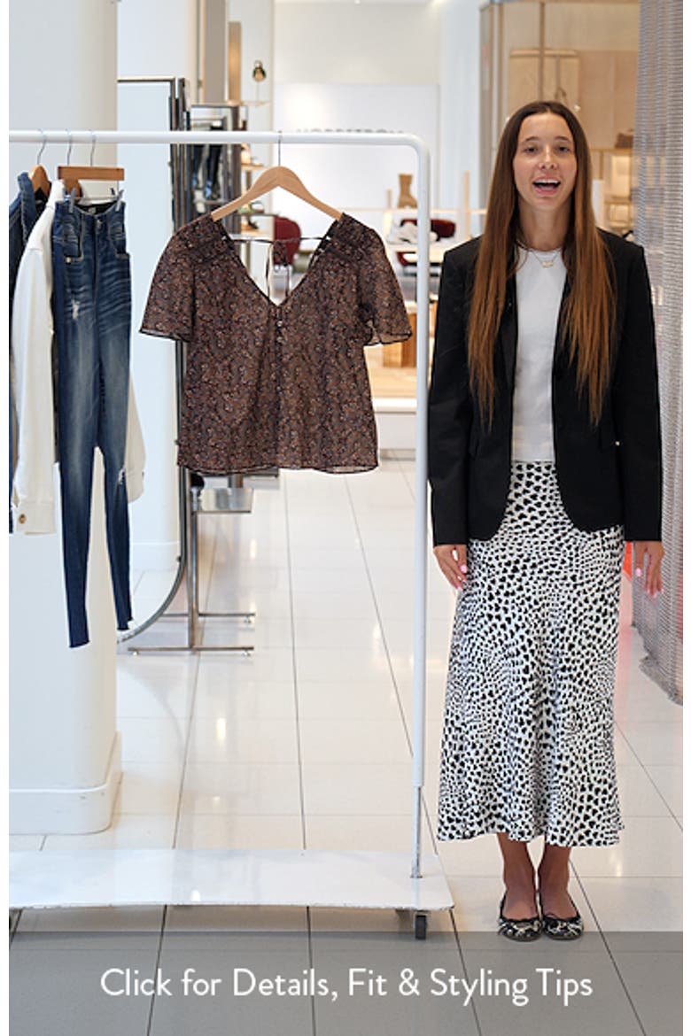 Elodie Paisley Button Up Cotton Top video