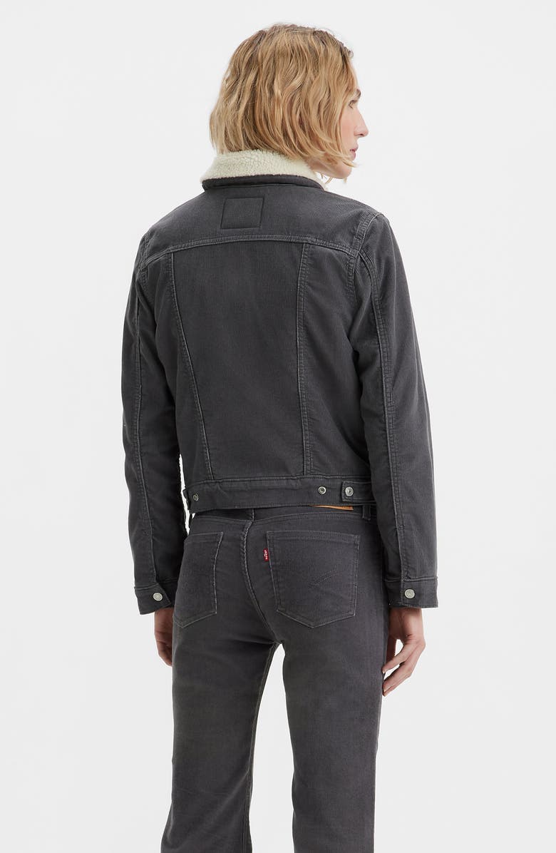 Levi's<sup>®</sup> Faux Shearling Lined Trucker Jacket, Alternate, color,