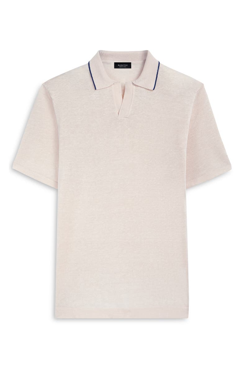 Bugatchi Johnny Collar Sweater, Alternate, color, Almond