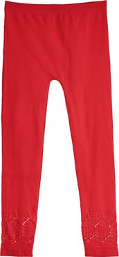MeMoi Kids' Lovely Lace Comfort Stretch Leggings