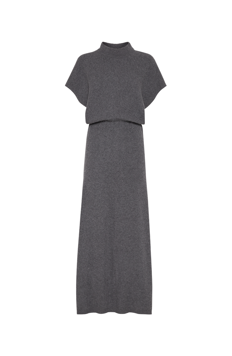 Brunello Cucinelli Diagonal knit dress, Main, color, 