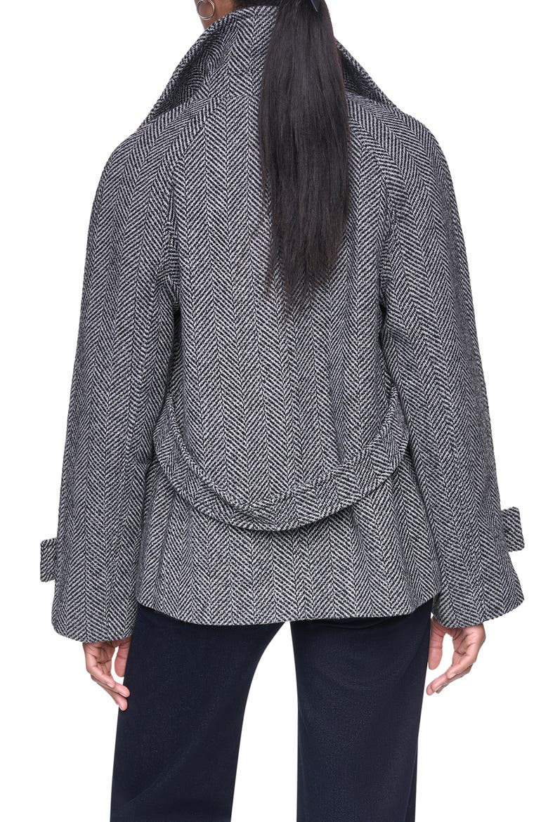 Relaxed Fit Peacoat, Alternate, color, HERRINGBONE