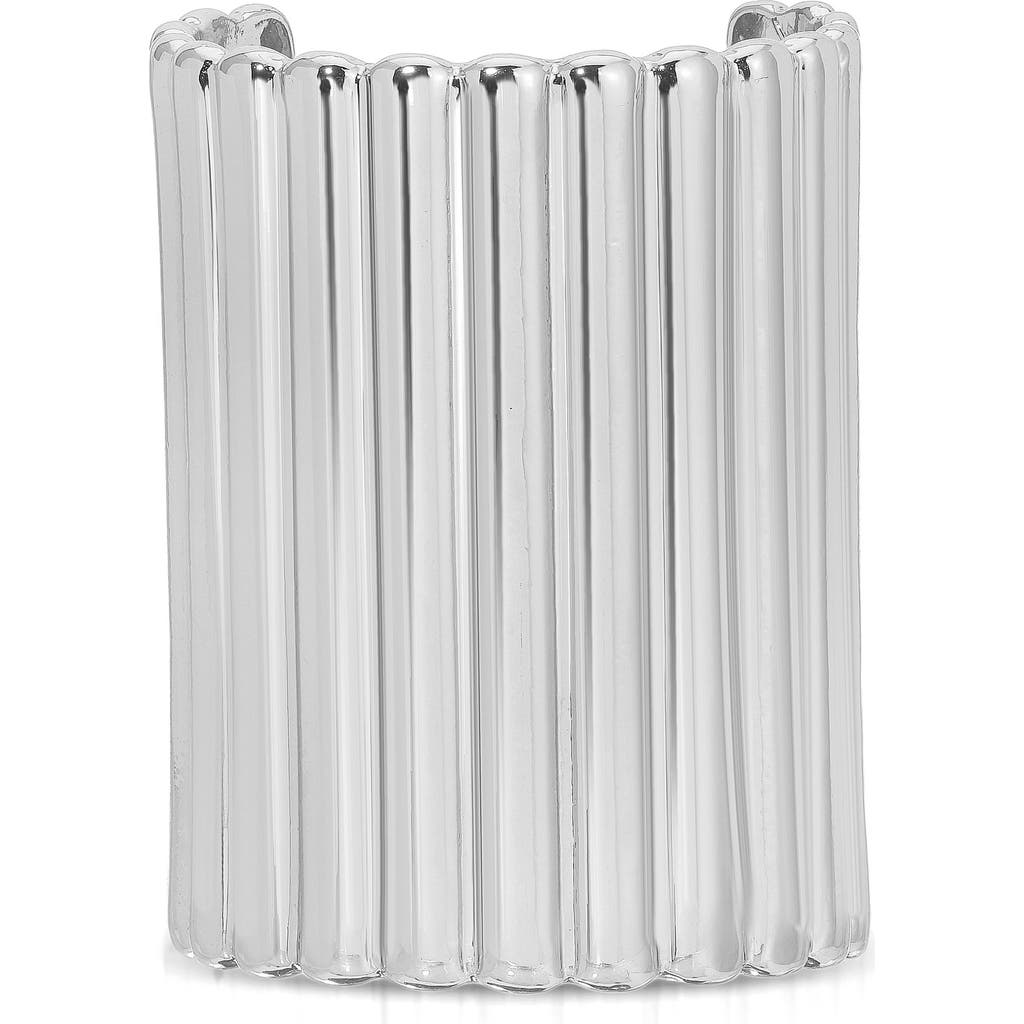 Ettika Ribbed Ponytail Cuff In Metallic