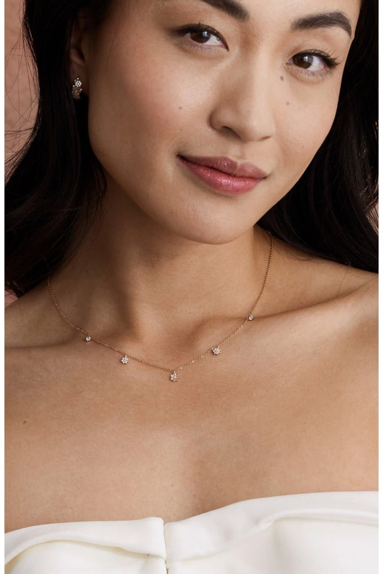 Flora Luxe Floating Necklace, Alternate, color, Gold Vermeil