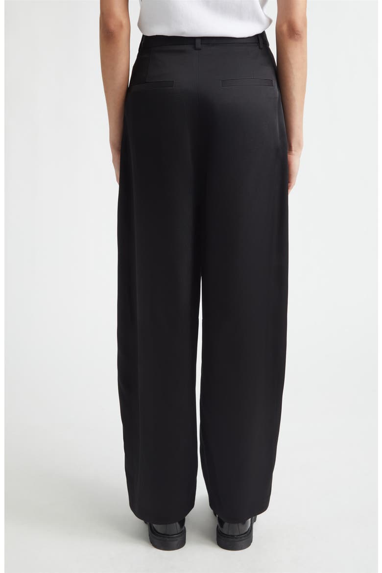Barrow High Waist Barrel Leg Pants, Alternate, color, BLACK