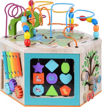 Prewschool Play Lab 7-in-1 Large Wooden Activity Station