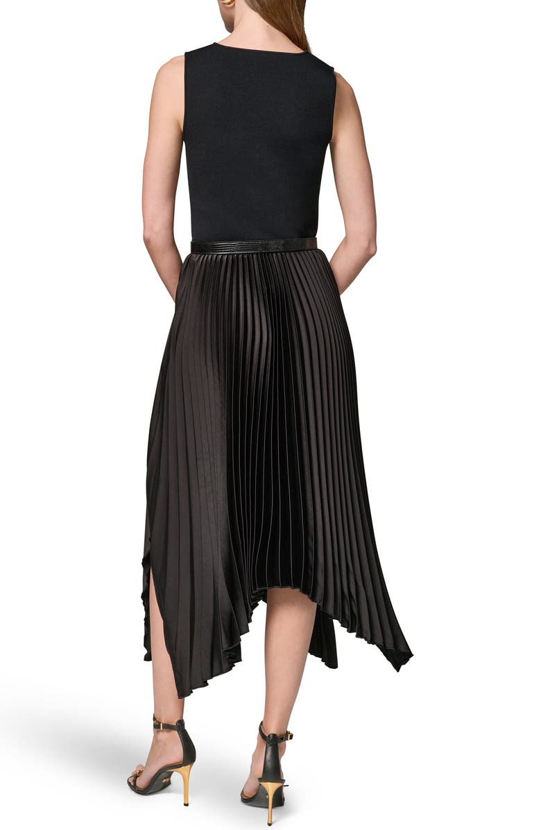 Donna Karan New York Sleeveless Pleated Dress, Alternate, color, 
