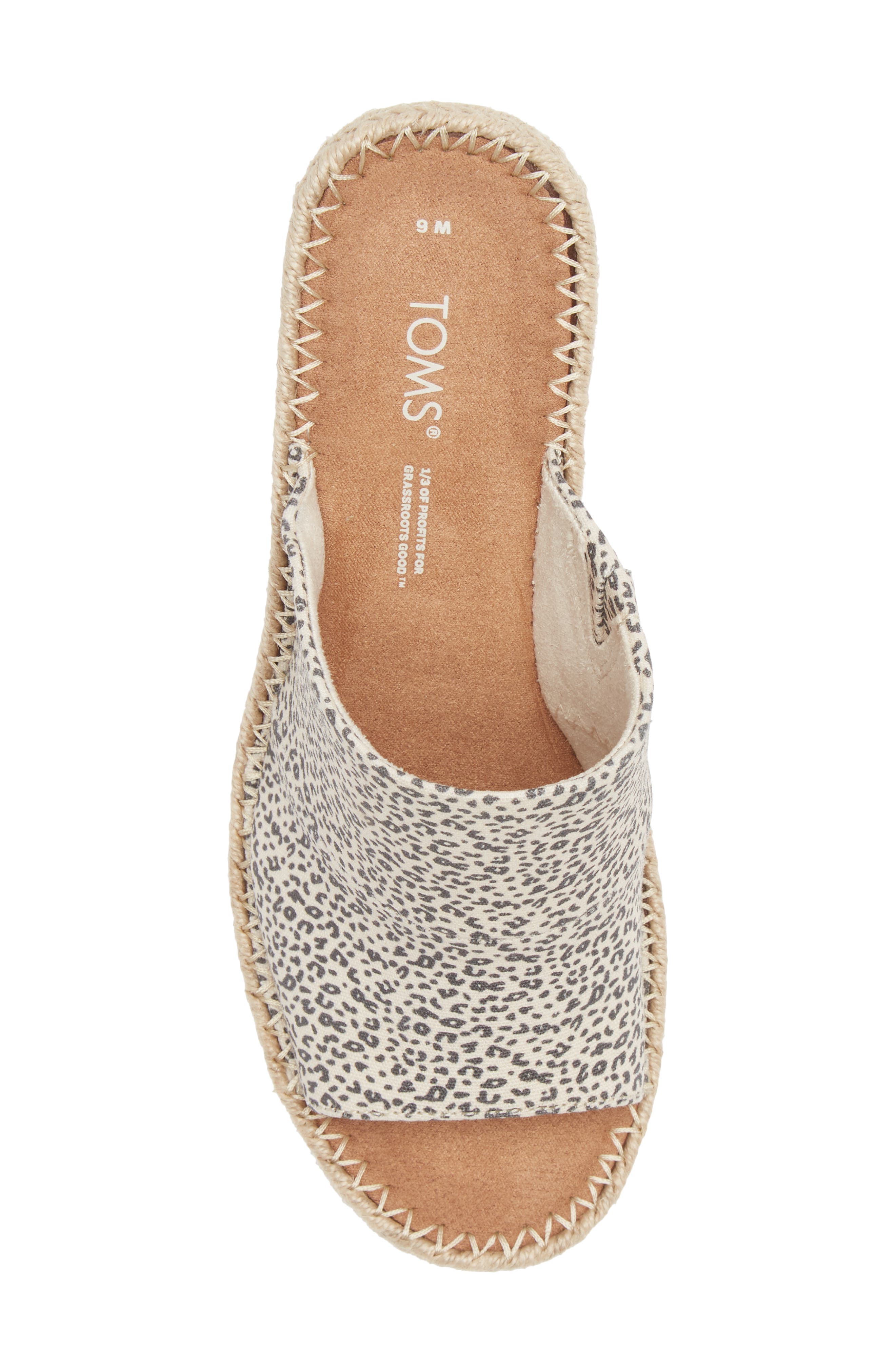 Monica Wedge Slide Sandal, Alternate, color, NATURAL NATURAL