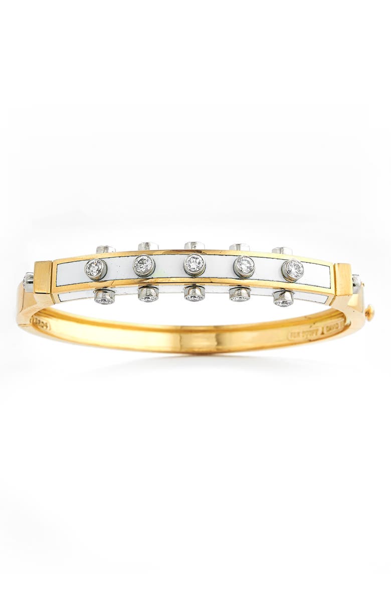 David Webb Motif Studlette Bangle Bracelet, Main, color, 