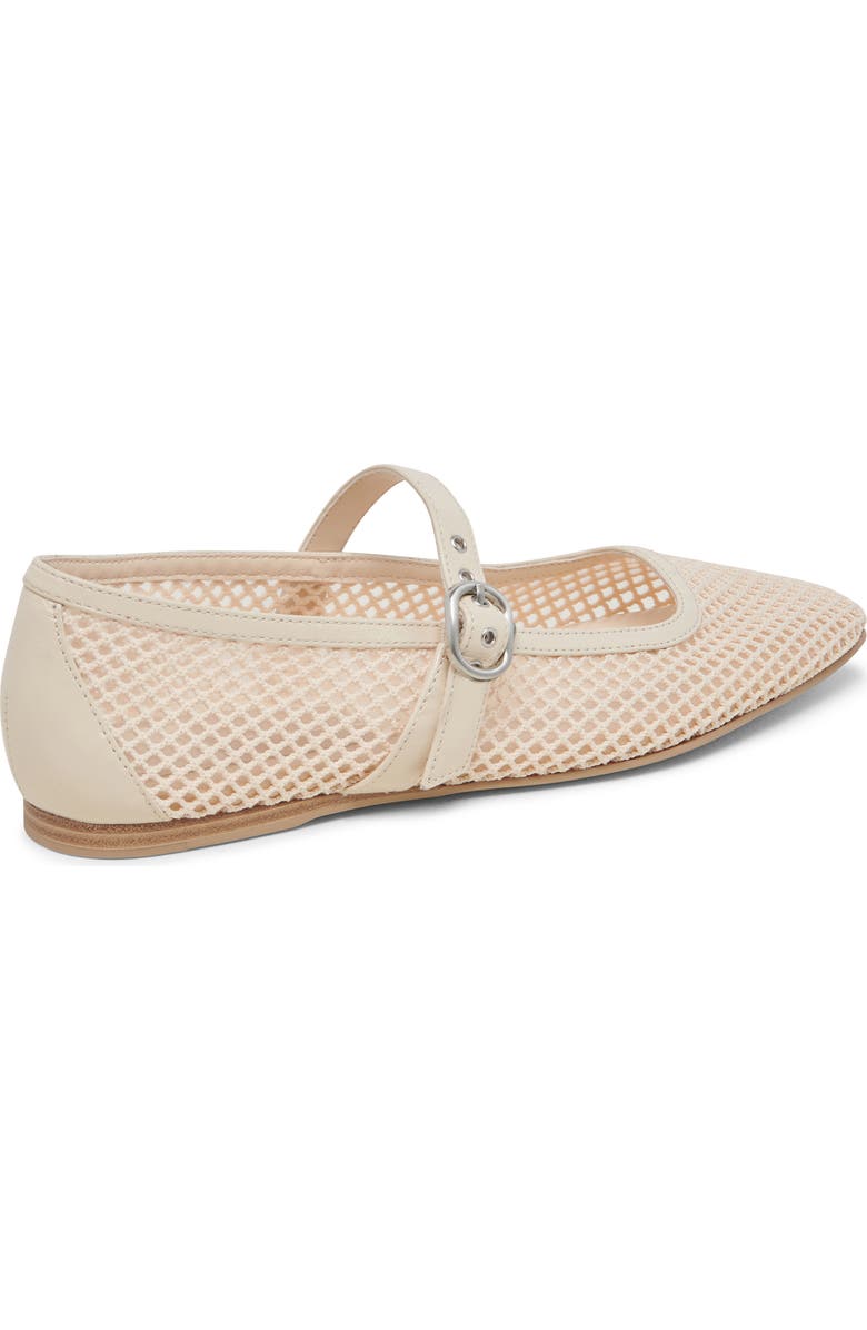 Dolce Vita Rodni Mary Jane Flat, Alternate, color, Creme Woven Mesh
