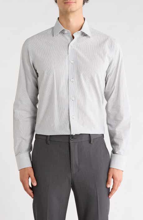 Trim Fit Stripe Dress Shirt