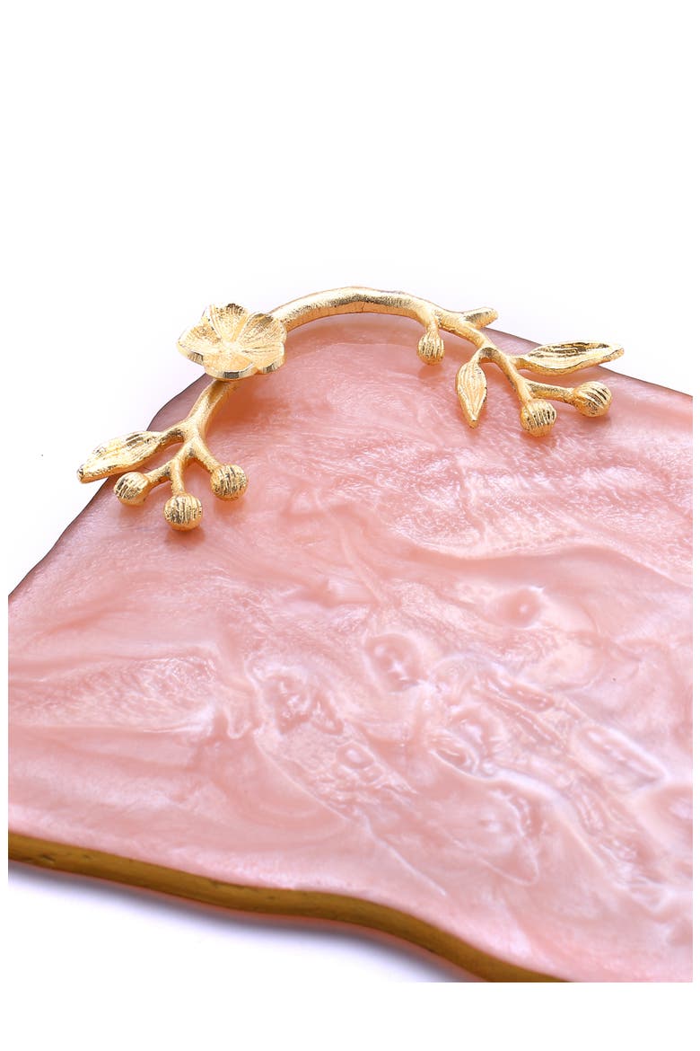 Decorative Resin Serving Board, Alternate, color, PINK