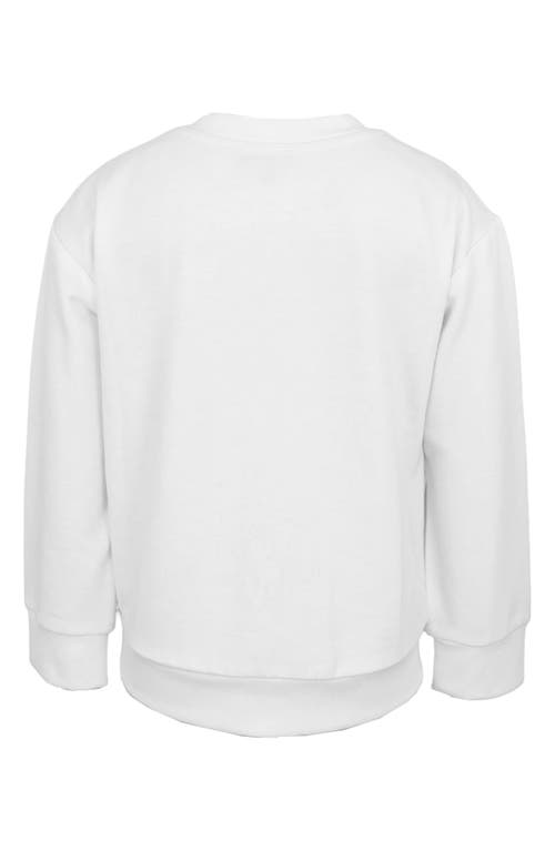 Zunie Kids' Thankful Sweatshirt In White