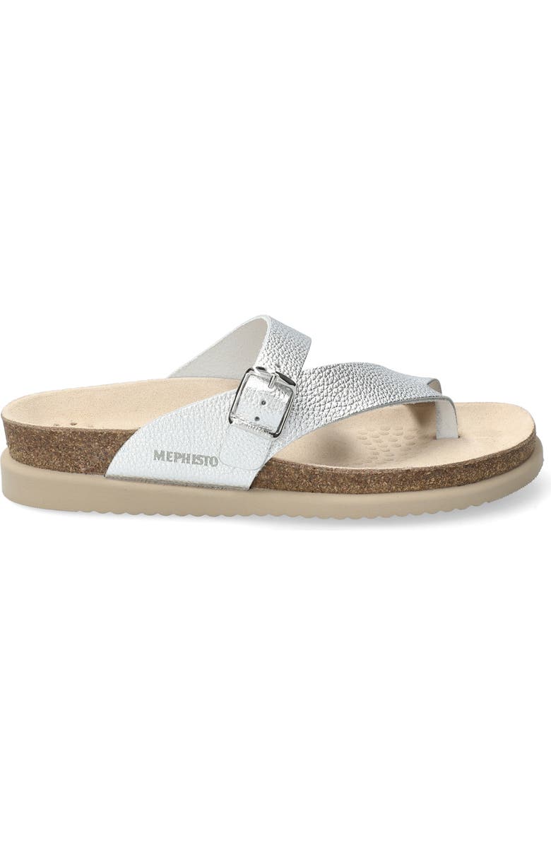 Mephisto Helen Toe Loop Sandal, Alternate, color, Silver