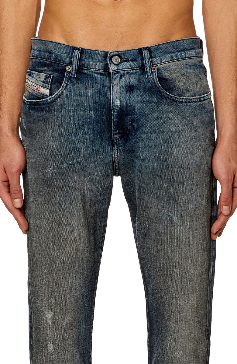 DIESEL<sup>®</sup> D-Strukt Distressed Slim Fit Jeans, Alternate, color,