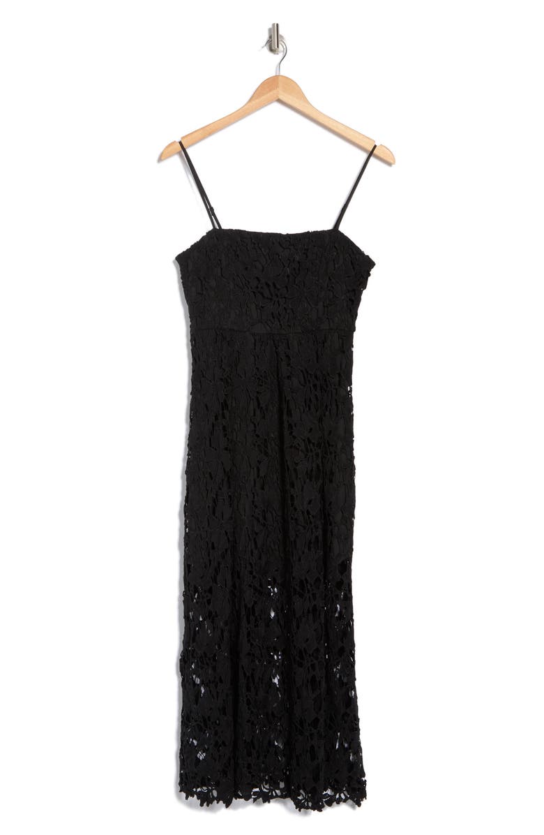 NSR Floral Lace Midi Dress, Alternate, color, 