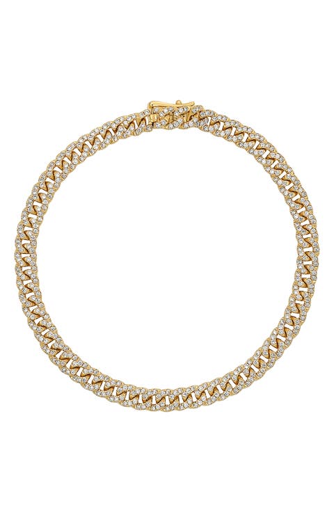 Pavé Diamond Curb Chain Bracelet (Nordstrom Exclusive)