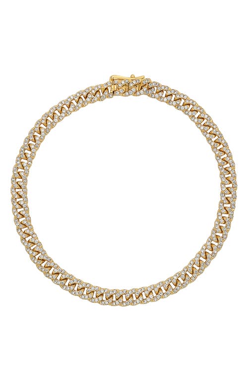 Bony Levy Pavé Diamond Curb Chain Bracelet (Nordstrom Exclusive) in 18K Yellow Gold/diamond at Nordstrom, Size 7"