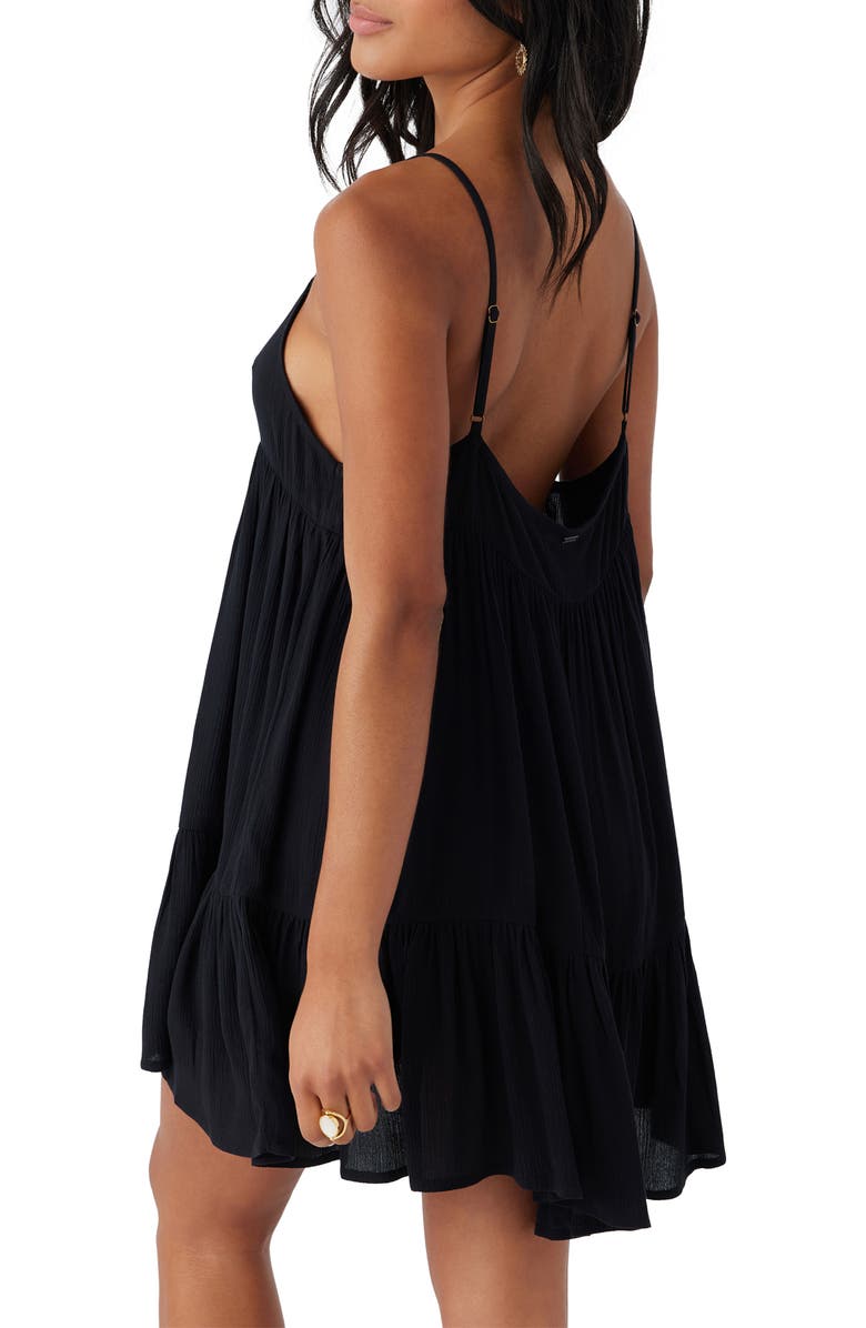 O'Neill Rilee Crinkle Tiered Cover-Up Dress, Alternate, color,