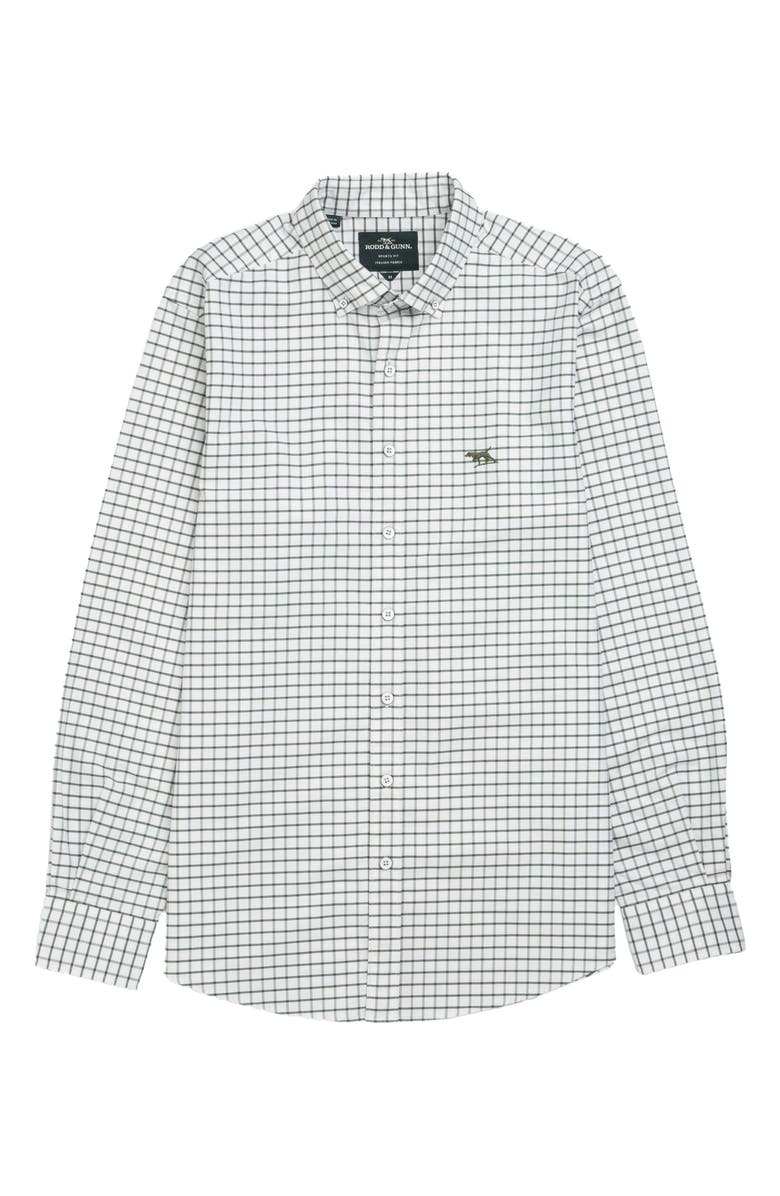 Rodd & Gunn Gunn Check Oxford Button-Down Shirt, Main, color, Fern