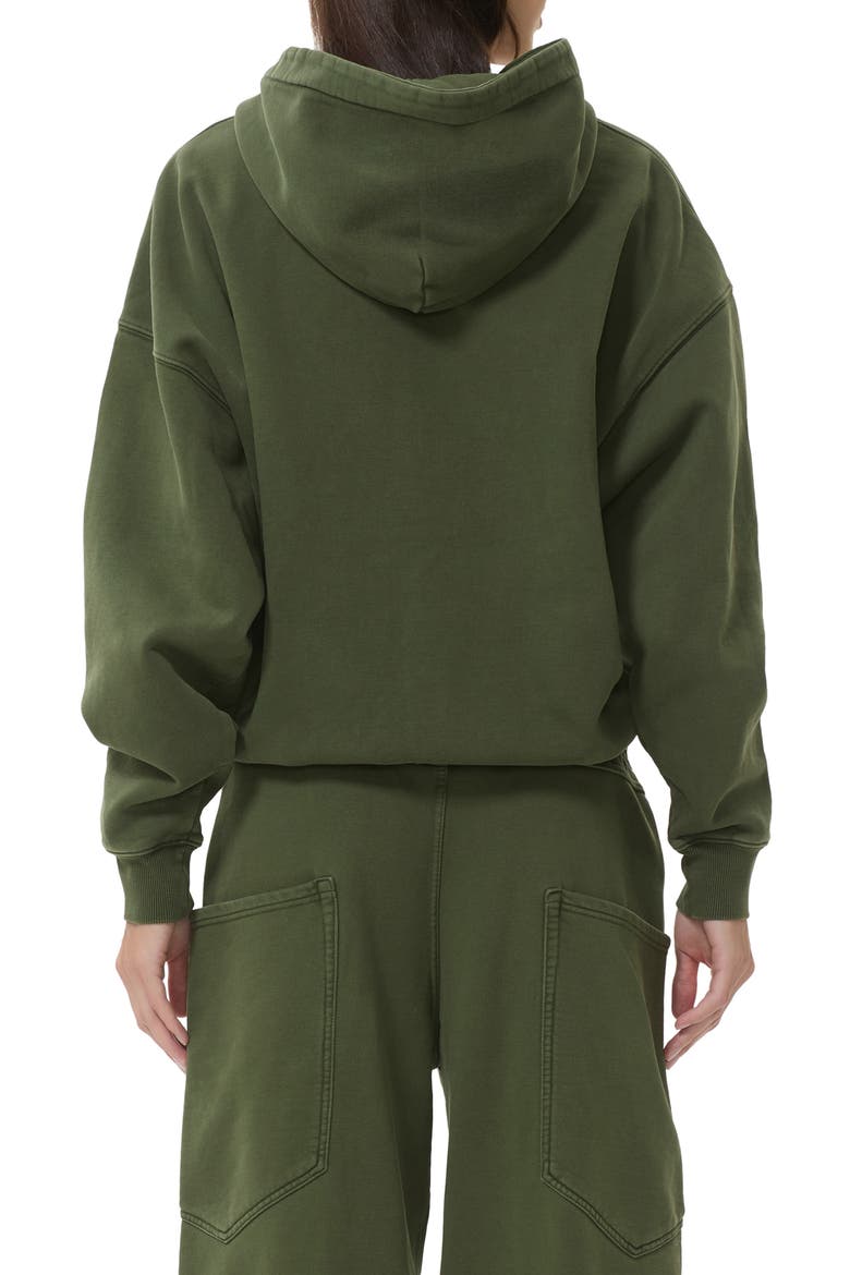 Cameron Cotton Zip Hoodie, Alternate, color, DARK FOREST