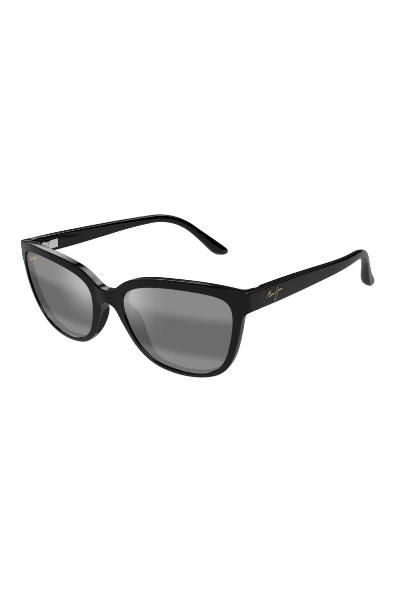 Honi 54mm PolarizedPlus2® Cat Eye Sunglasses, Alternate, color, BLACK/ NEUTRAL GREY