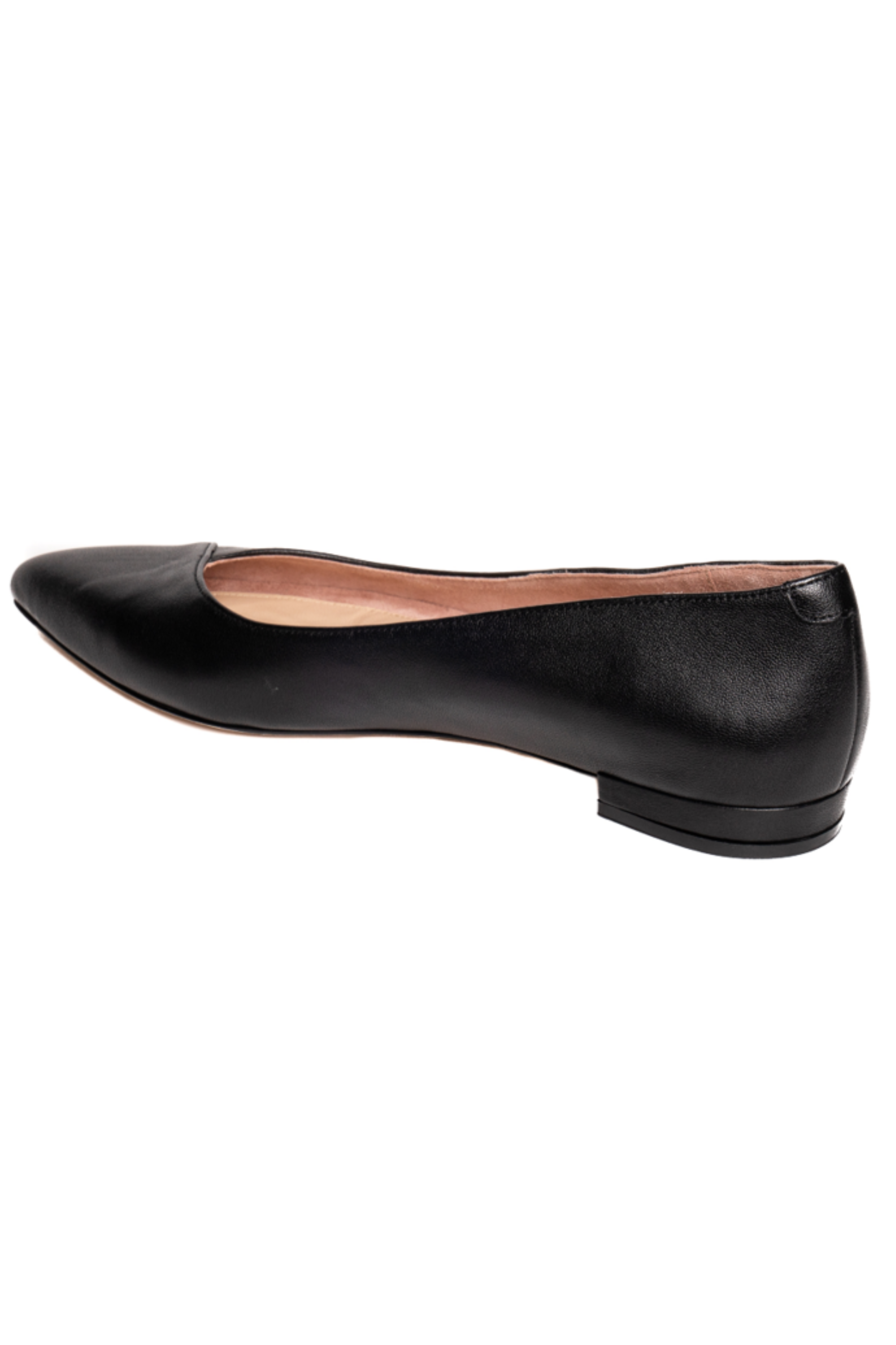 ALLY Shoes Forever Flat, Alternate, color, Black Leather