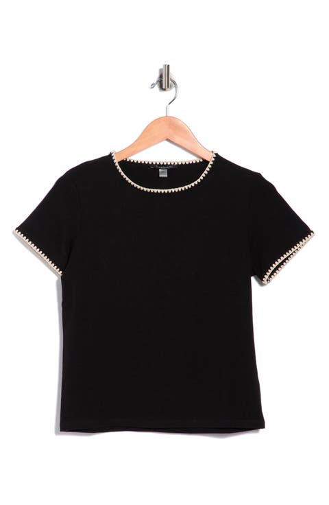 Short Sleeve Shell Stitched T-Shirt