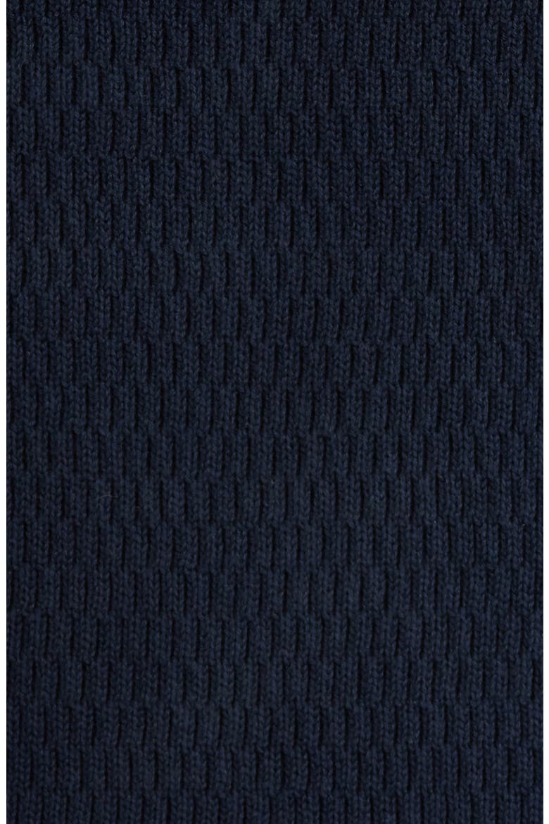 Danton Quarter Zip Cotton Sweater, Alternate, color, NAVY