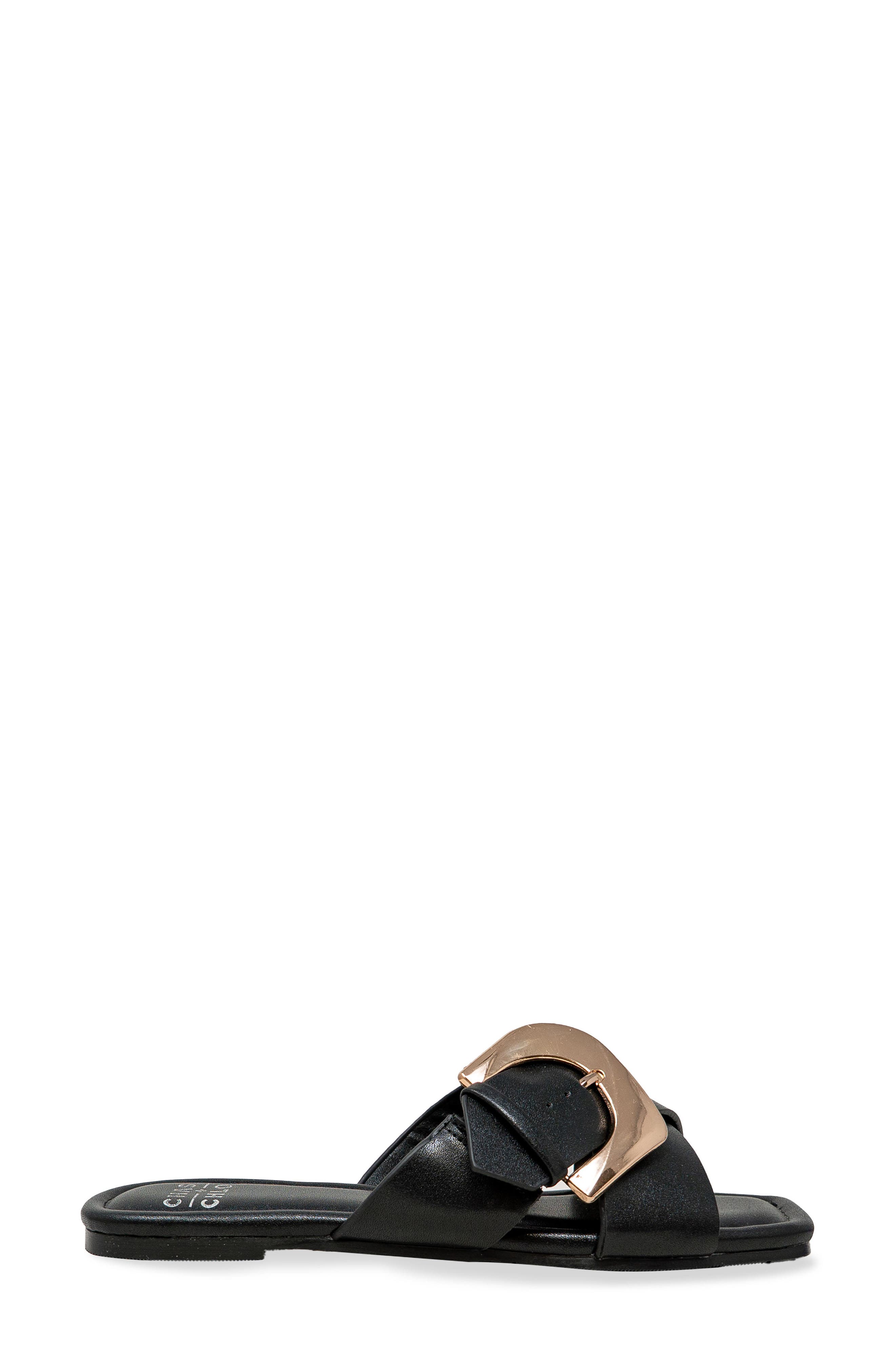 Cross Strap Slide Sandal