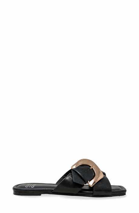 Cross Strap Slide Sandal