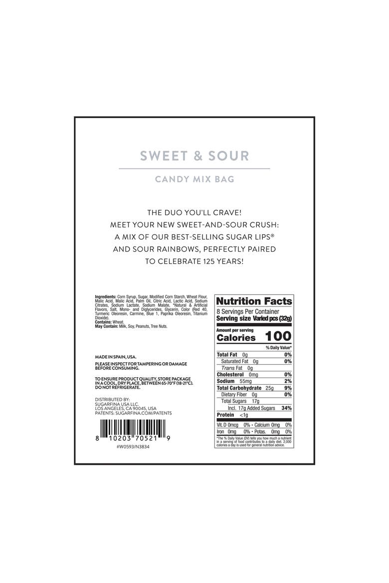 125th Anniversary Sweet and Sour Candy Mix, Alternate, color, NO COLOR