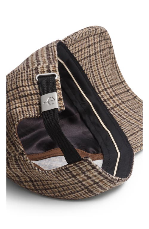 Rag & Bone Harlow Plaid Baseball Cap In Brown
