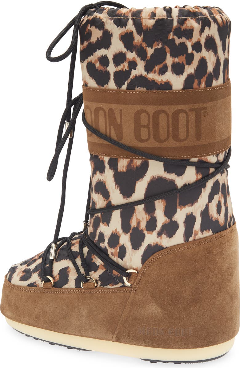 Moon Boot<sup>®</sup> Icon Leopard Print Boot, Alternate, color,