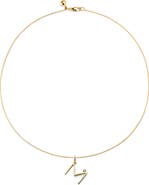 Monica Vinader Diamond Initial Pendant Necklace