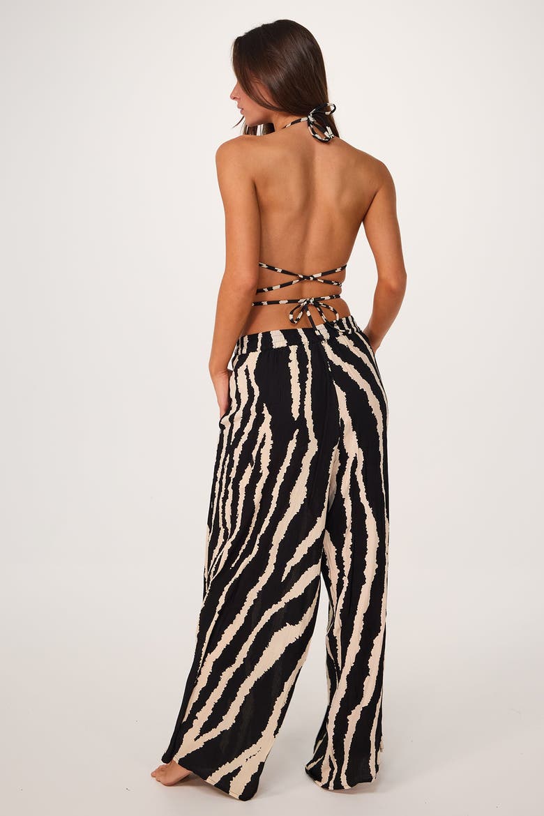 Serena Cover-up Pant, Alternate, color, Zebra