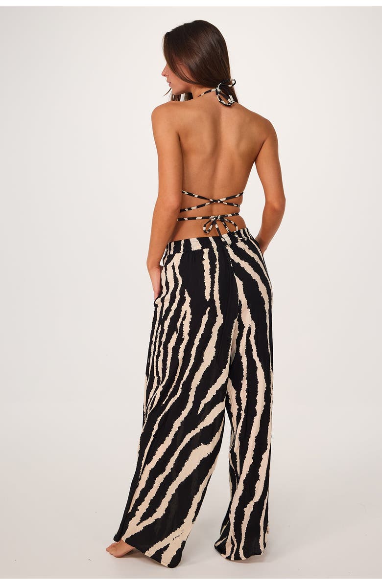 Villa Fresca Serena Cover-up Pant, Alternate, color, Zebra