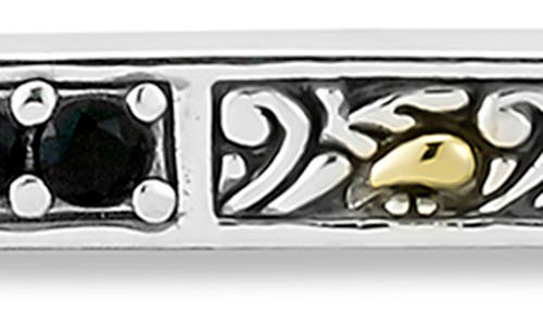 Samuel B. 18k & Silver 0.45 Ct. Tw. Onyx Bar Necklace In Black